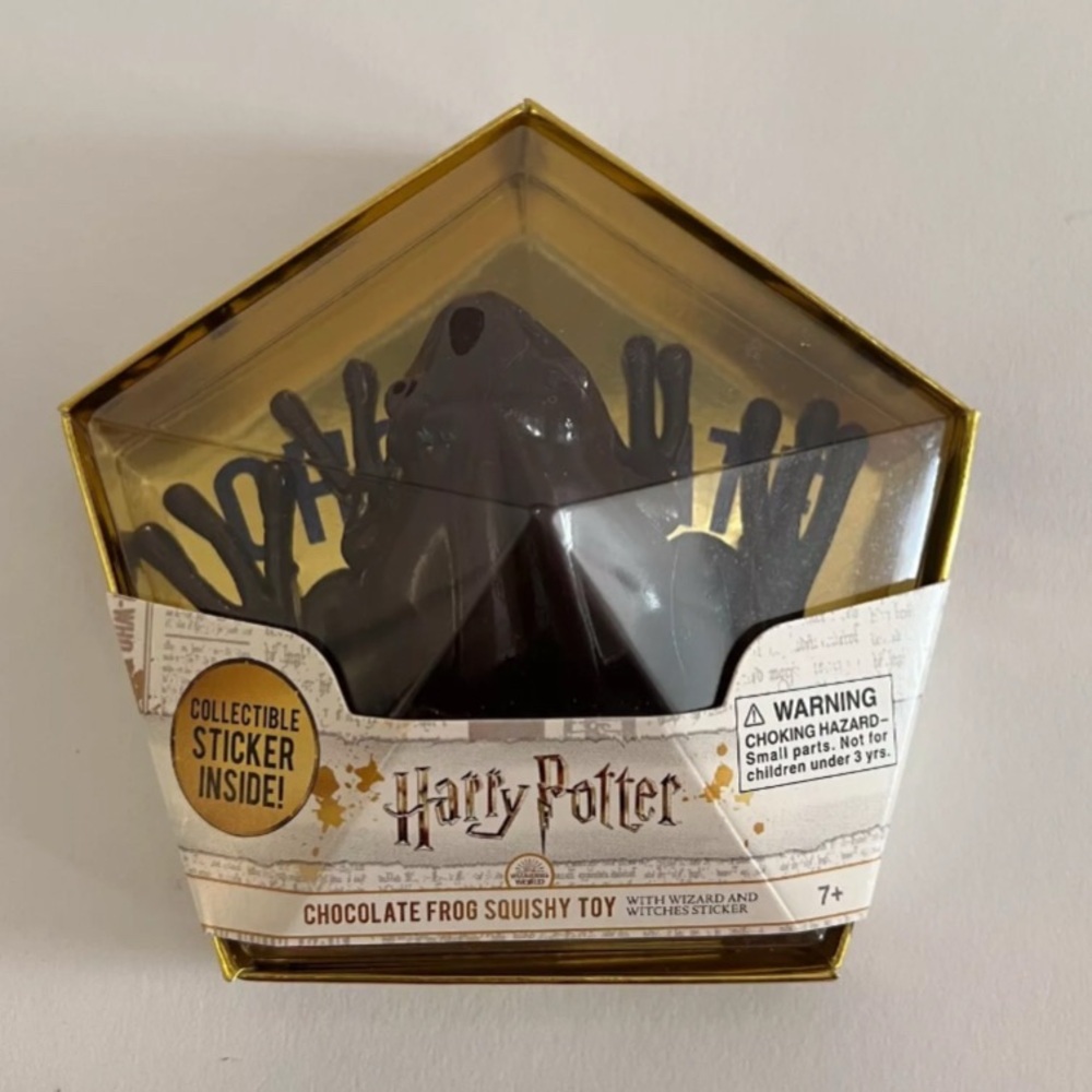 Harry Potter Chocolate Frog Squishy Toy w/sticker NIP